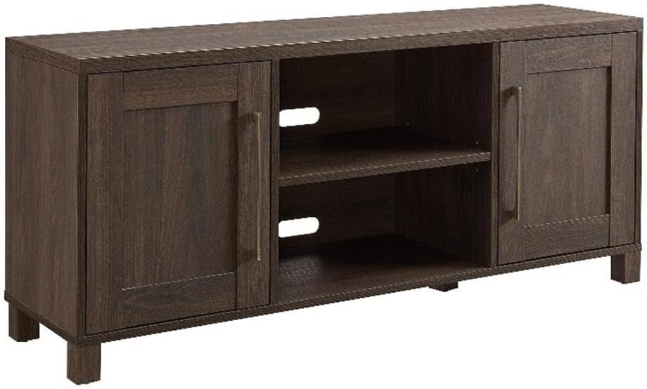 Henn&Hart Rectangular TV Stand for TV's up to 80" in Alder White, TV Stands for the Living Room