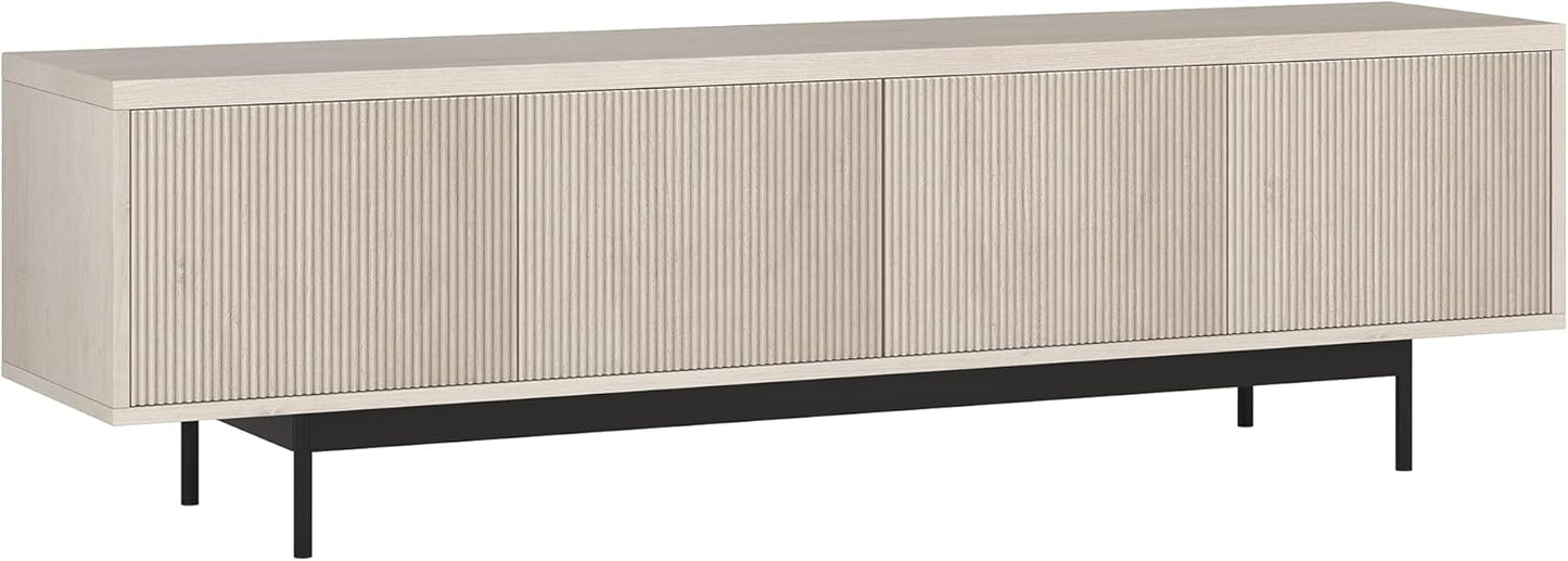 Henn&Hart Rectangular TV Stand for TV's up to 75" in Navy, for Home, Living Room, Bedroom, Entertainment Room, Office