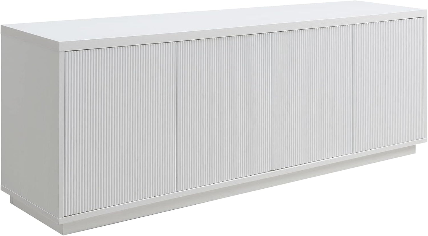 Henn&Hart Hanson, 70'' Rectangular TV Stand, Alder White