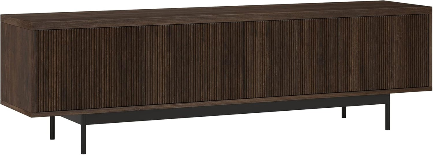 Henn&Hart Rectangular TV Stand for TV's up to 75" in Navy, for Home, Living Room, Bedroom, Entertainment Room, Office