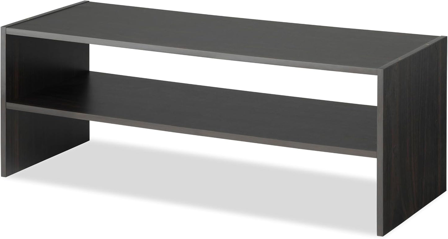 Whitmor Stackable 2-Tier Shoe Shelf, 31 inch, Espresso