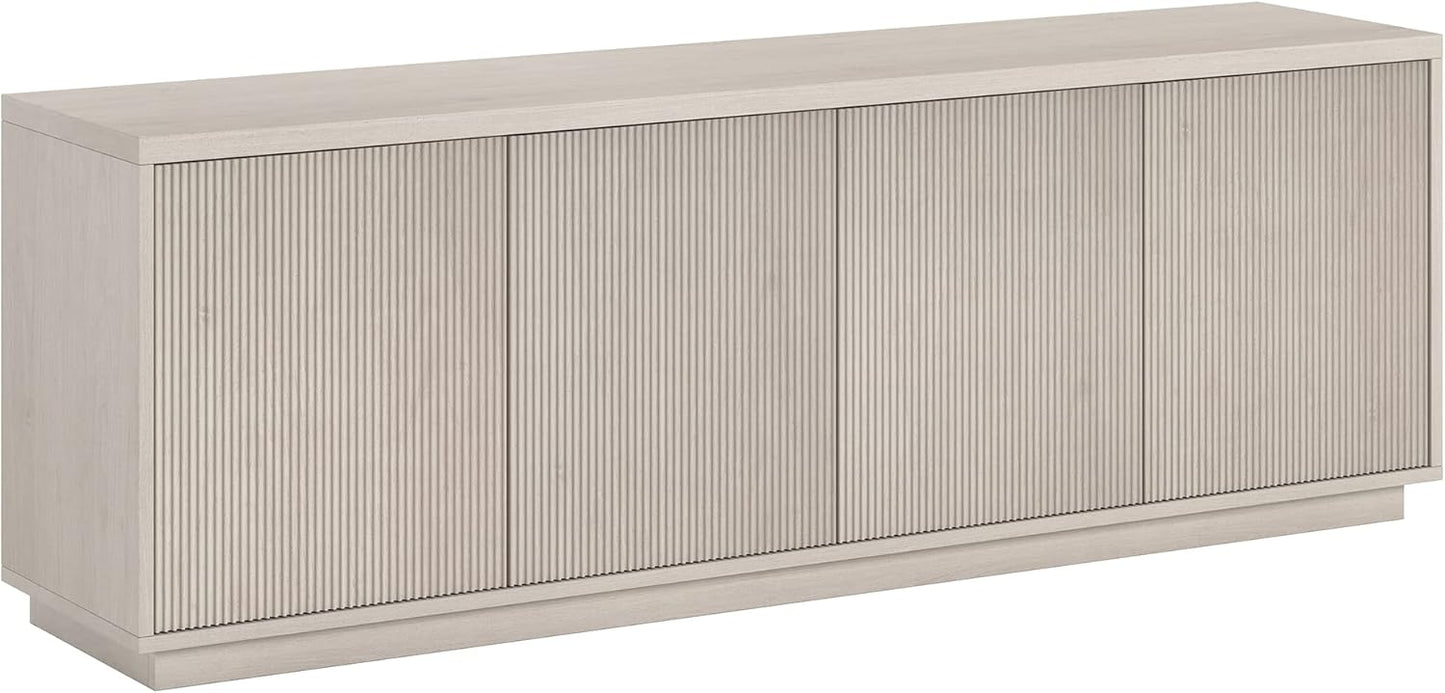 Henn&Hart Hanson, 70'' Rectangular TV Stand, Alder White