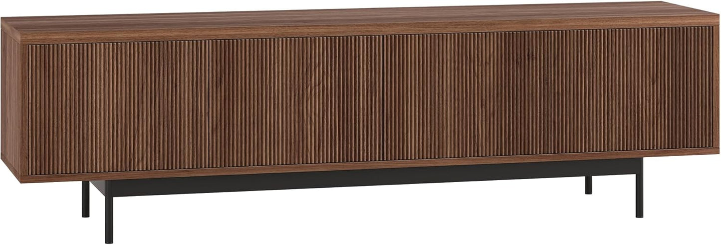 Henn&Hart Rectangular TV Stand for TV's up to 75" in Navy, for Home, Living Room, Bedroom, Entertainment Room, Office