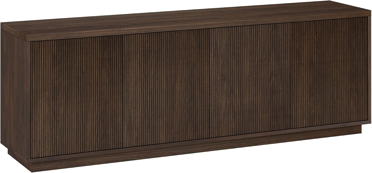 Henn&Hart Hanson, 70'' Rectangular TV Stand, Alder White