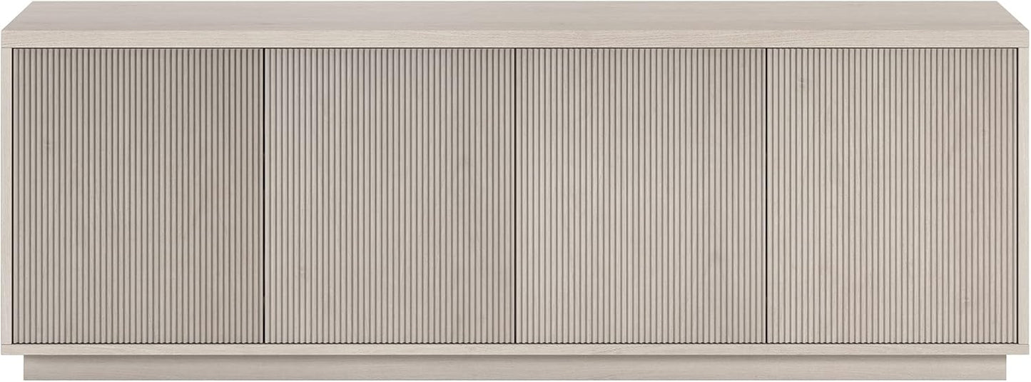 Henn&Hart Hanson, 70'' Rectangular TV Stand, Alder White