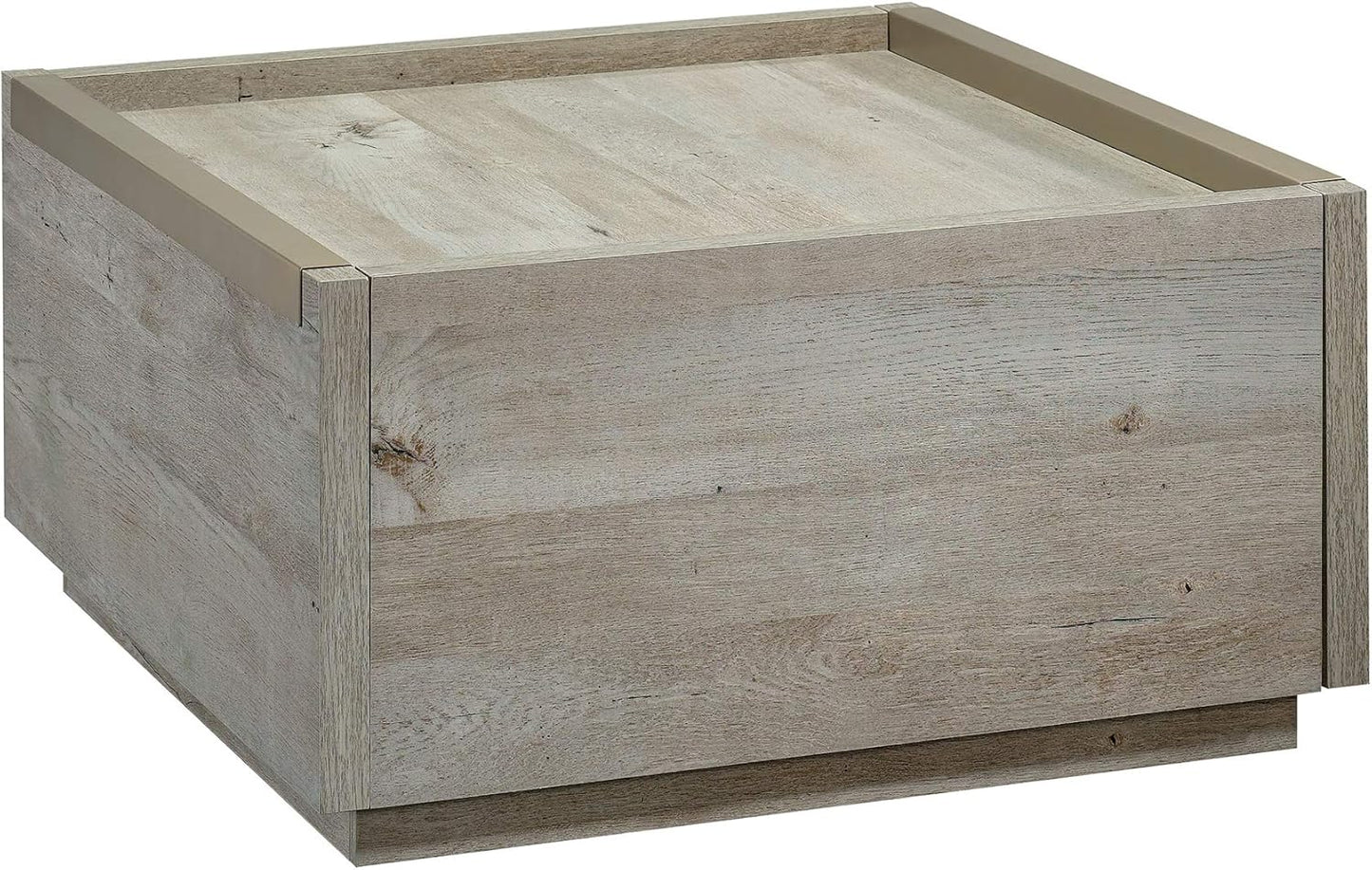 Sauder Manhattan Gate Modern Square Coffee Table, Rich Walnut Finish