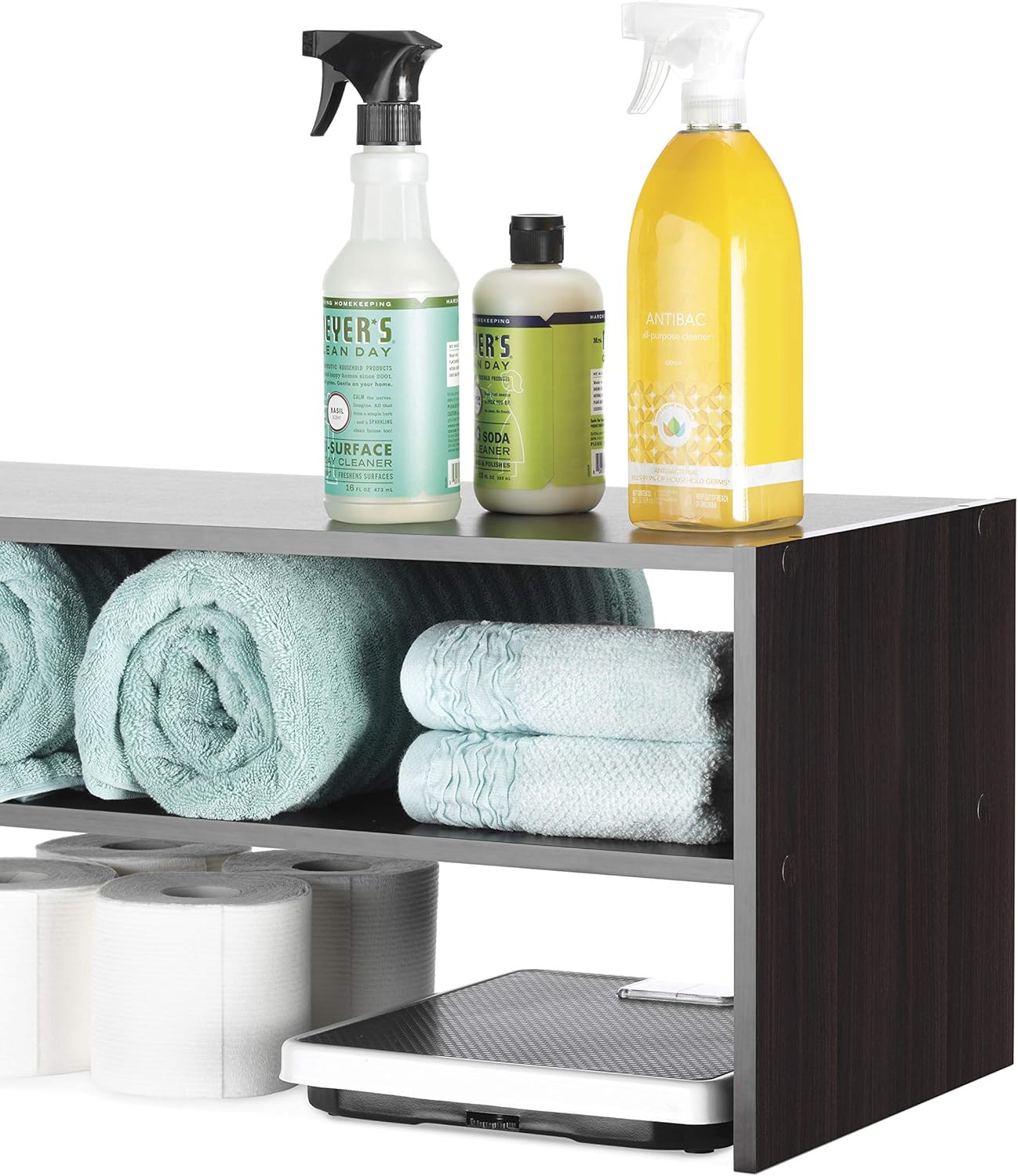 Whitmor Stackable 2-Tier Shoe Shelf, 31 inch, Espresso