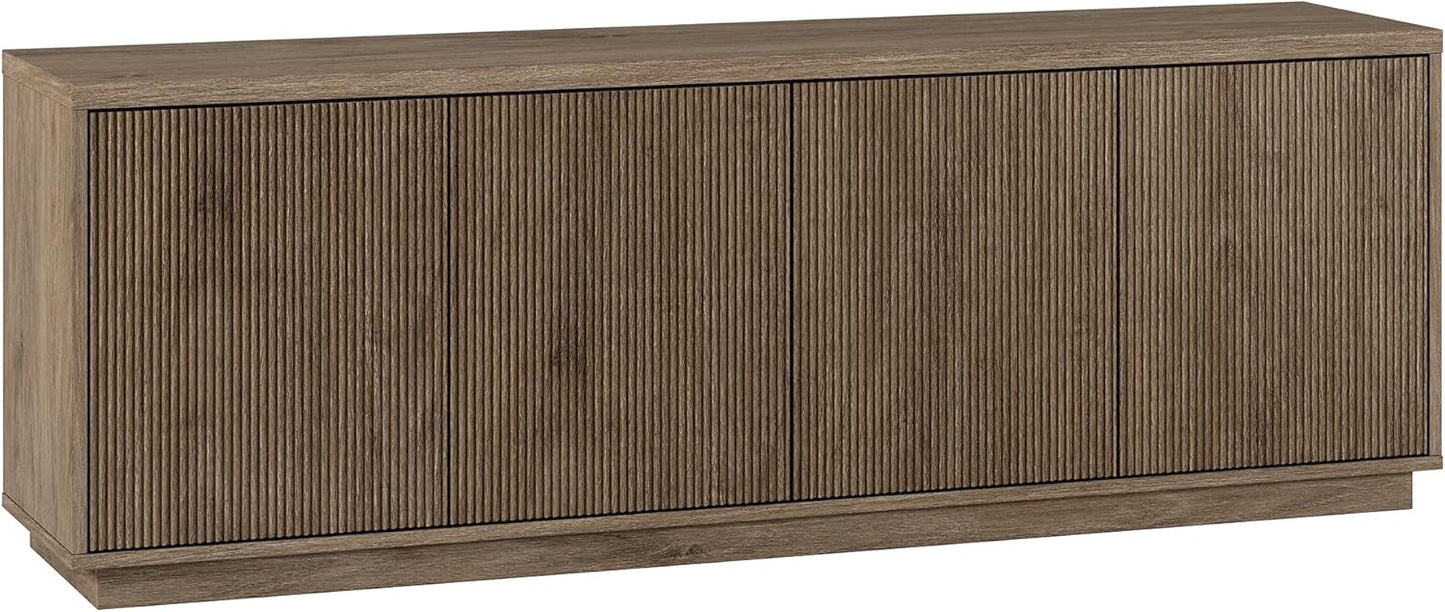 Henn&Hart Hanson, 70'' Rectangular TV Stand, Alder White